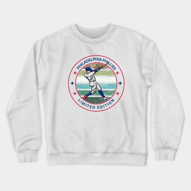 VINTAGE RETRO PHILADEPHIA PHILLIES LIMITED BASEBALL EDITION Crewneck Sweatshirt by Lolane